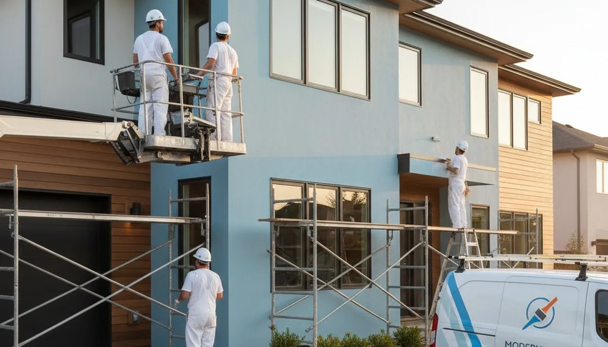 Exterior house painting in Olathe, KS by Olathe Paint Pros for weather-ready home protection
